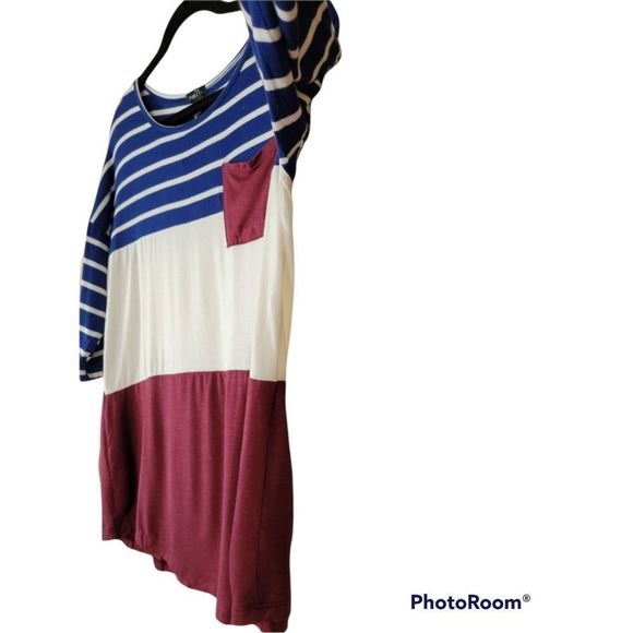 Rue21 Fresh Color Block Top 3/4 Sleeves Medium NWT - Picture 3 of 5
